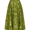 Valentino Garavani Skirt Mossi Broccato Valentino Rose Moire`