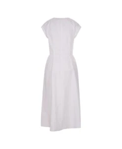 Alexander McQueen White Midi Dress With Knot Detail 7 Alexander McQueen White Midi Dress With Knot Detail -Italist Store 02627427d0296ab4d903626f3c3e10c6