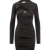 Off-White Fluid Mini Dress