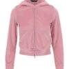 Balenciaga Bb Paris Zip-up Sweatshirt With Rhinestones