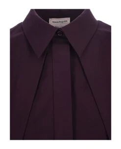 Alexander McQueen Purple Long Shirt Dress 7 Alexander McQueen Purple Long Shirt Dress -Italist Store 0798060bc8d5699db722d059b076ab4c