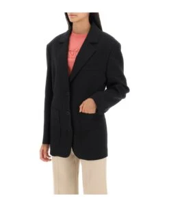 Lanvin Stretch Wool Waisted Blazer -Italist Store 07a6abbf787dd47e5378078b2f3cf7fa