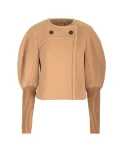 Chloé Boxy Fit Wool Coat