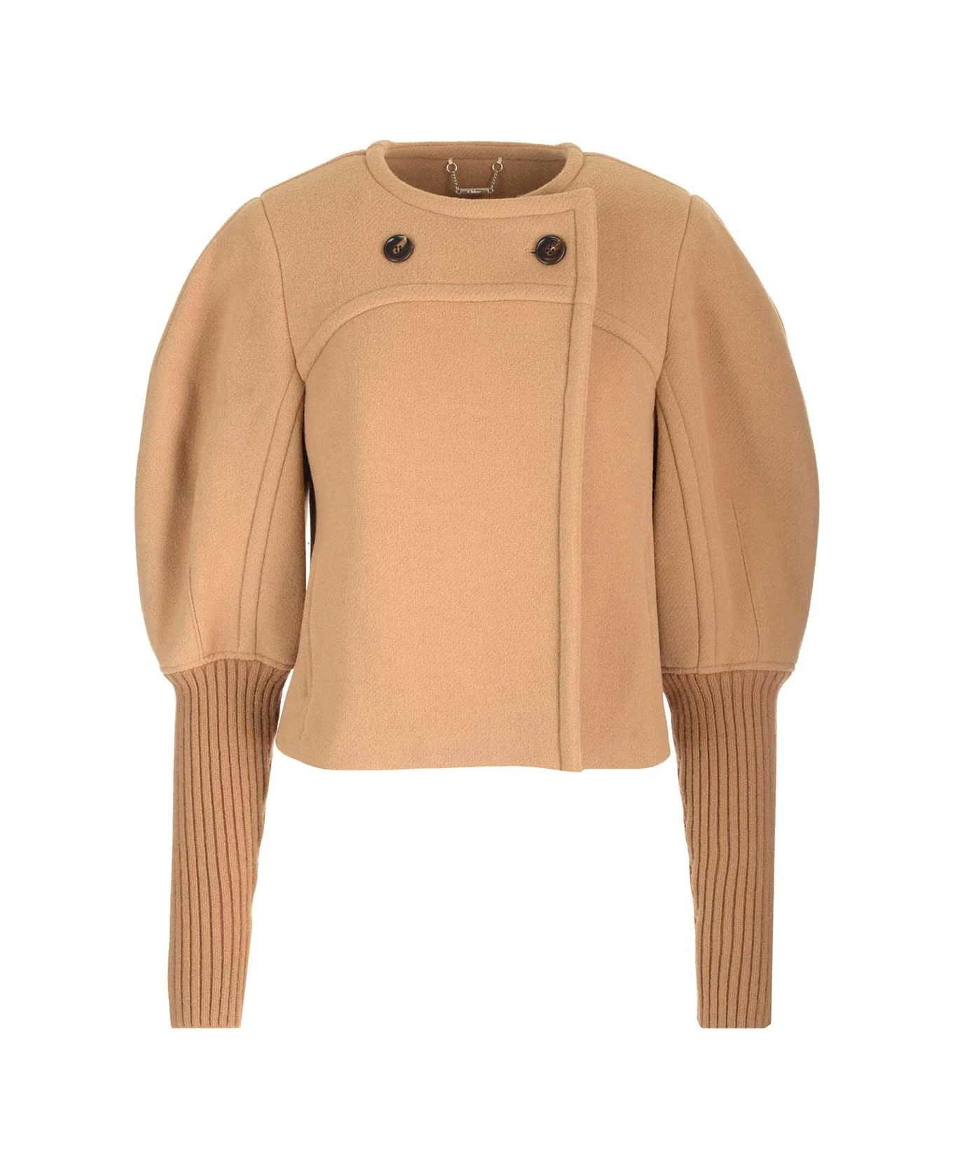 Chloé Boxy Fit Wool Coat 1 Chloé Boxy Fit Wool Coat