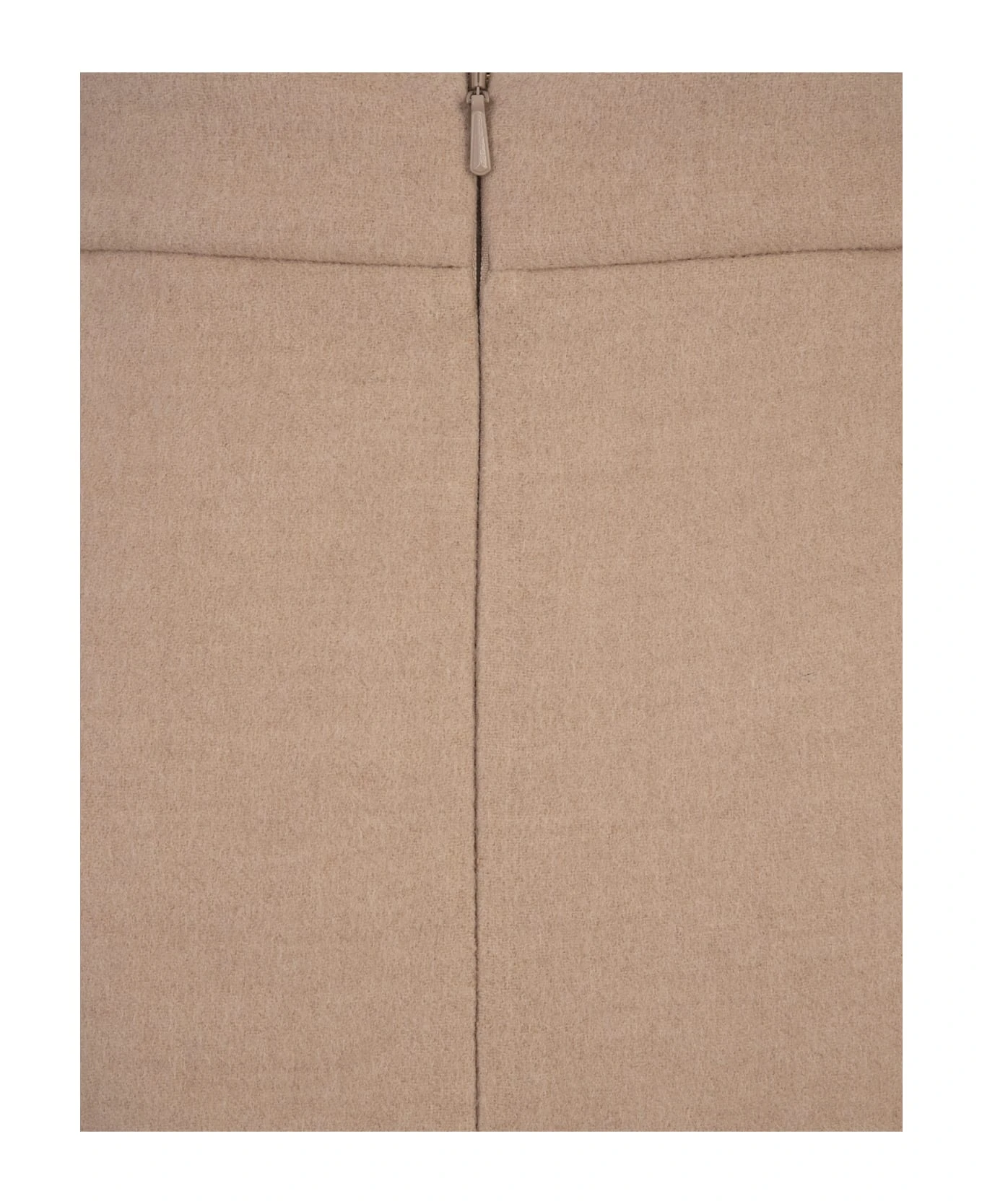 Max Mara Bobbio Mini Skirt In Camel 4 Max Mara Bobbio Mini Skirt In Camel - Image 4