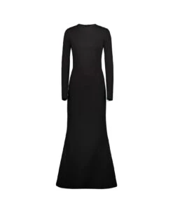 Balenciaga Long Dress In Black Viscose