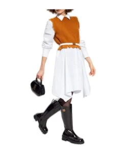 Versace Long-sleeved Shirt Dress -Italist Store 0cdfd30768ece78c8fe7317d82d64ca5