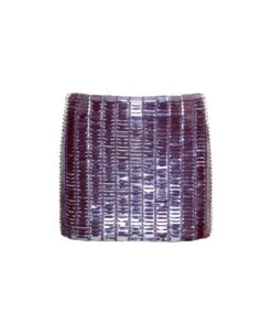 'rue' Purple Low Waisted Miniskirt With Rectangular Mirror Sequins In Techno Jersey Woman