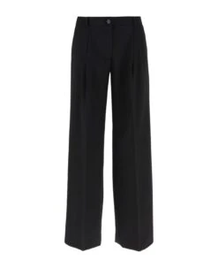 Dolce & Gabbana Stretch Wool Canvas Flare Pants