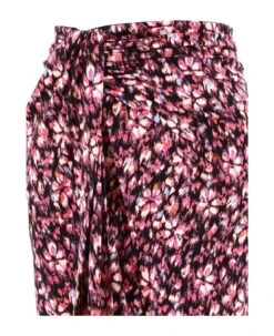 Floral-printed Twist-detailed Crepe Skirt -Italist Store 1359b5eca2805223044de96b13339314