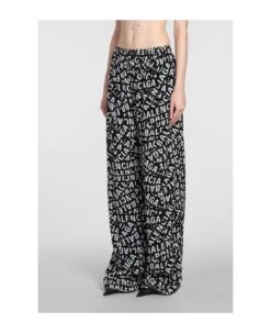 Balenciaga Pants In Black Polyamide Polyester -Italist Store 148b730543a314b6a84caf46711a8dd7