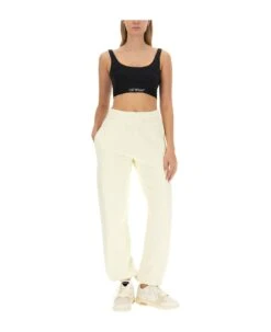 Off-White Top Bra With Logo -Italist Store 14d8f0ca912c99de37a05c1680a3ab49