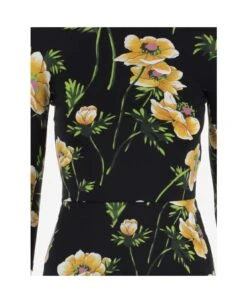 Balenciaga Technical Jersey Dress With Floral Pattern -Italist Store 17664863bdd9b4f1ec34ec02861c35ba