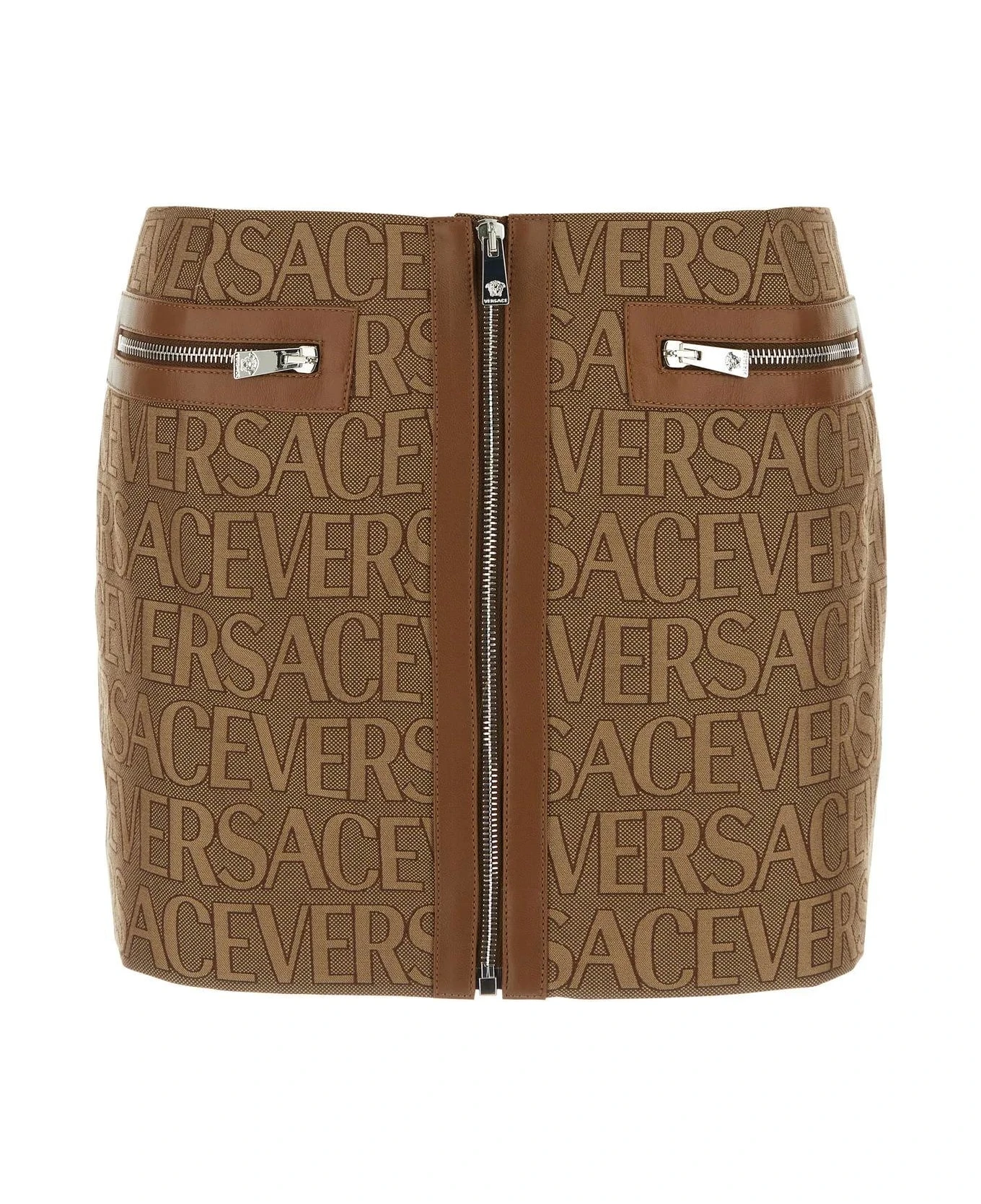 Versace Embroidered Jacquard Mini Skirt 1 Versace Embroidered Jacquard Mini Skirt