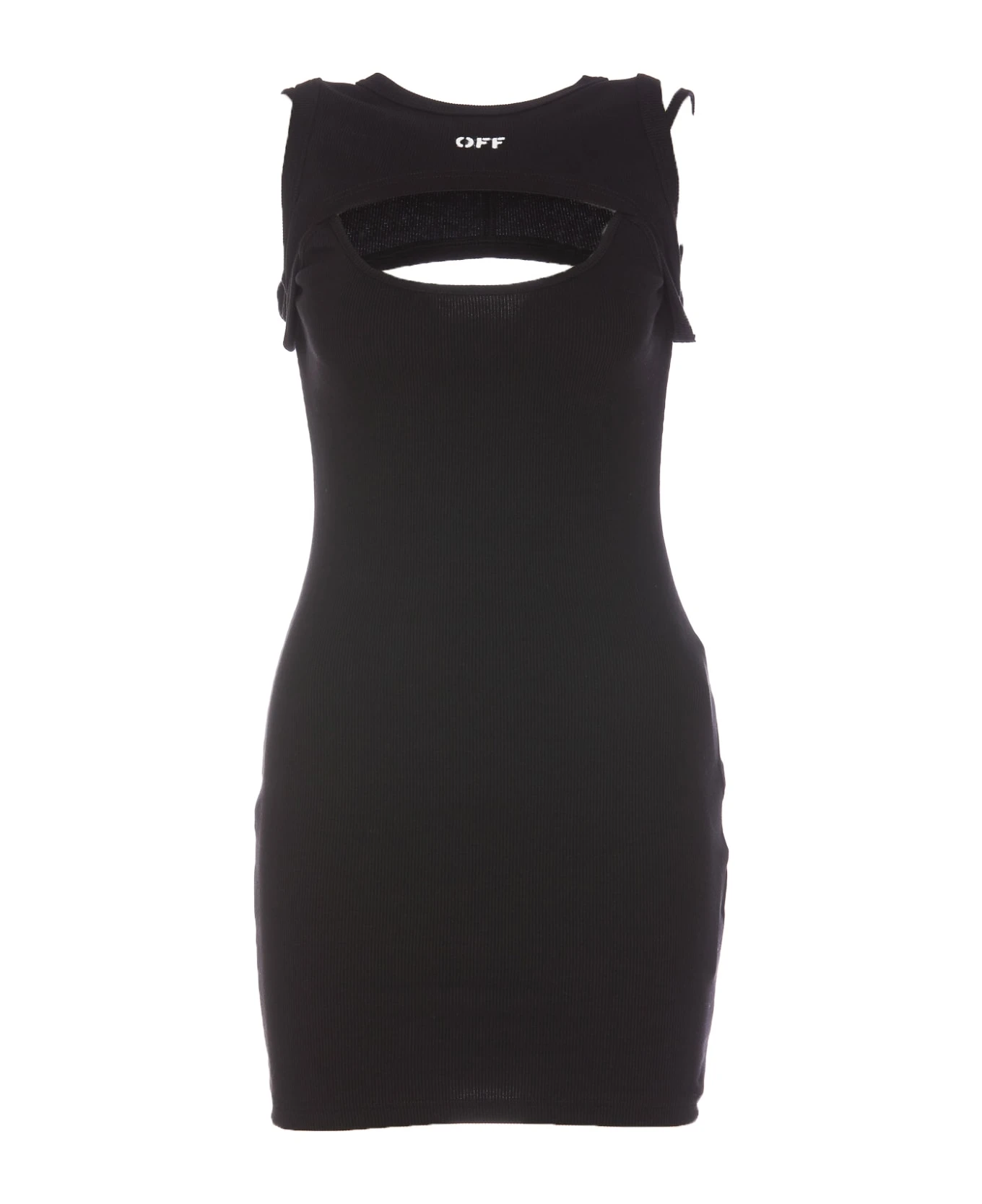 Off-White Off Stamp Logo Mini Dress 1 Off-White Off Stamp Logo Mini Dress