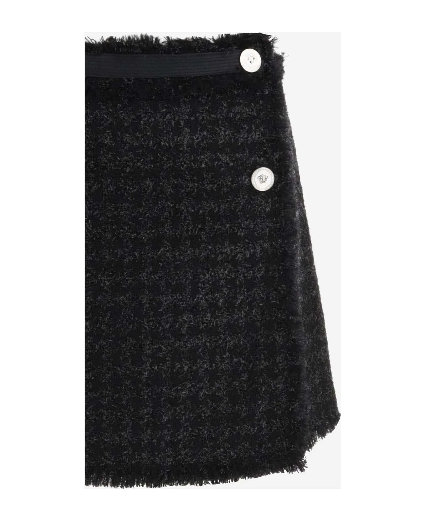 Versace Wool Blend Tweed Miniskirt 3 Versace Wool Blend Tweed Miniskirt - Image 3