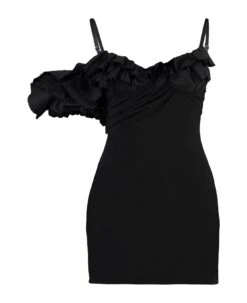 Jacquemus Duna Wool Frill Dress