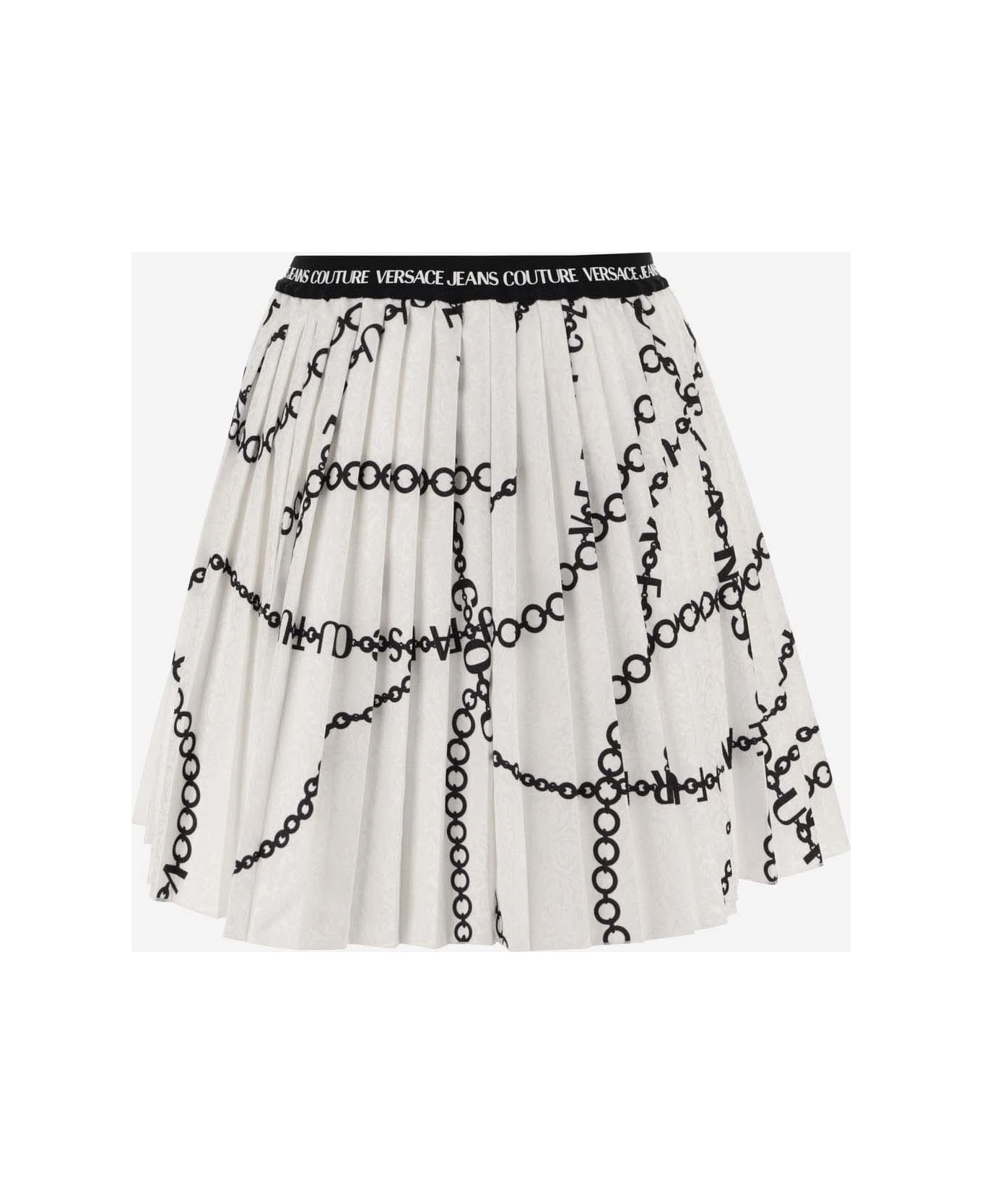 Versace Jeans Couture Pleated Necklace Skirt 2 Versace Jeans Couture Pleated Necklace Skirt - Image 2