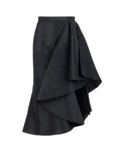 Alexander McQueen Polyfaille Midi Skirt