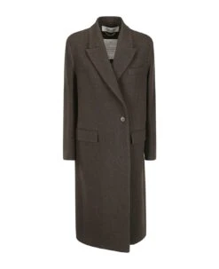 Golden Goose Journey W's Coat Ileana Harringbone Compact Wool F