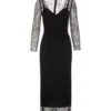 Dolce & Gabbana Chantilly Laces Fil Coupe' Longuette Dress