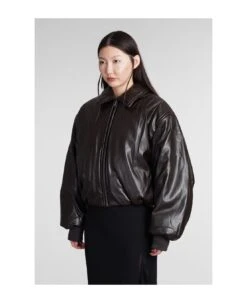 Acne Studios Bomber In Brown Polyester -Italist Store 1ed9e514c24eef919578575329b64ef2