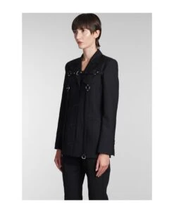 Off-White Blazer In Black Polyester -Italist Store 1ef1f9247522a12fa4fd28bb59c54513