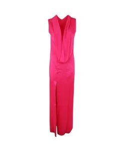 Versace Enver Satin Shiny Cocktail Dress