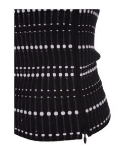 Alexander McQueen Black And White Knitted Top -Italist Store 1f9a2cd2a4b5db398934a779e02618e2