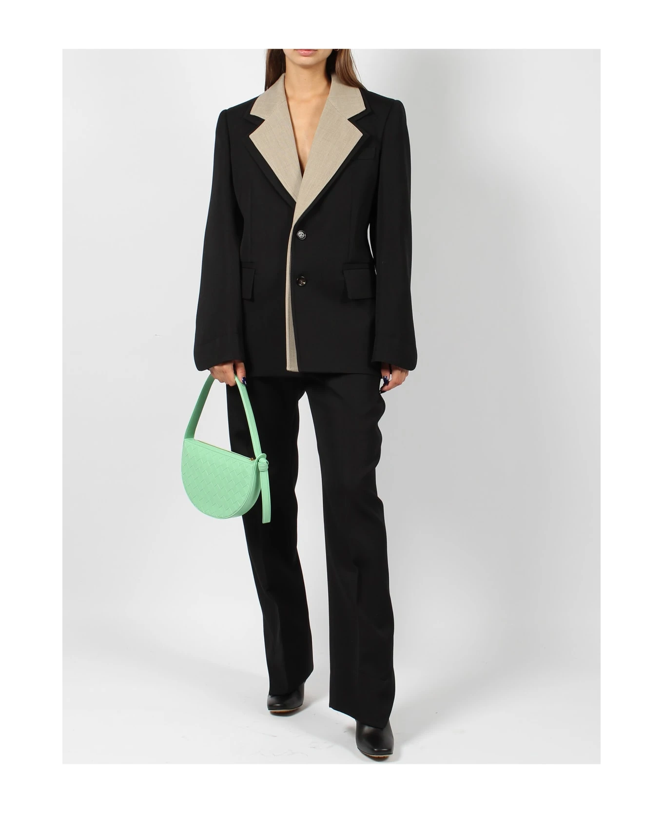 Bottega Veneta Curved Shape Wool Pant 2 Bottega Veneta Curved Shape Wool Pant - Image 2