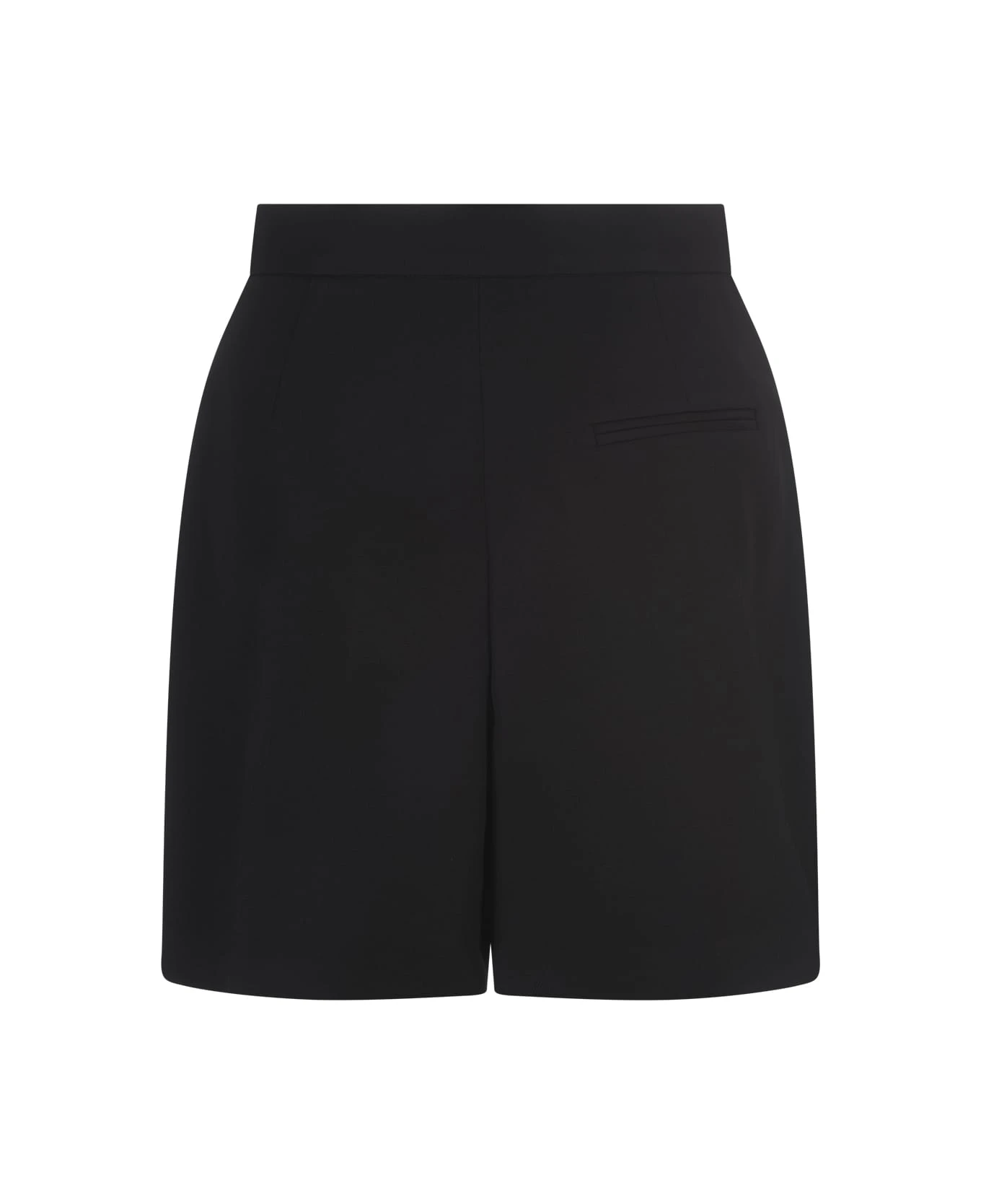 Alexander McQueen Black Wool Shorts With Front Zips 2 Alexander McQueen Black Wool Shorts With Front Zips - Image 2