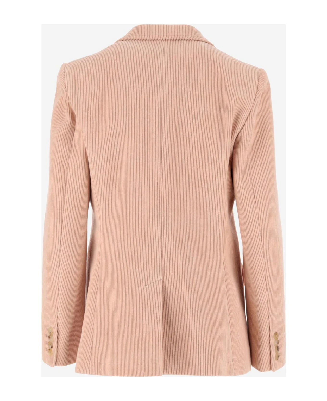 Chloé Single-breasted Cotton Jacket 2 Chloé Single-breasted Cotton Jacket - Image 2