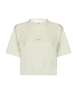 Off-White Small Arrow Pearls Crop T-shirt