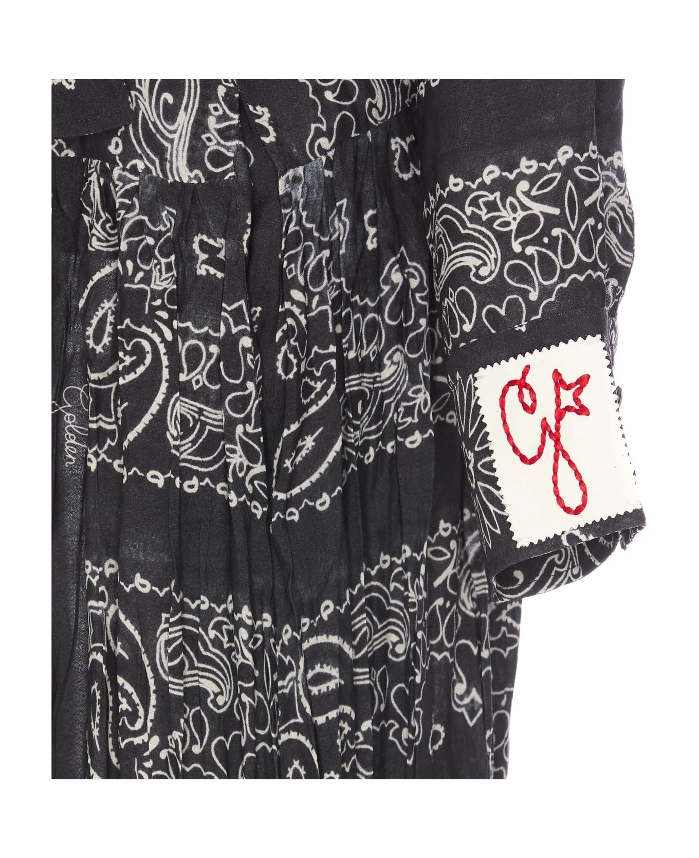 Golden Goose Logo Patch Paisley Print Long Dress 3 Golden Goose Logo Patch Paisley Print Long Dress - Image 3