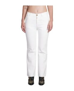 Chloé Pants In White Cotton