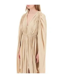 Lanvin Charmeuse Draped Maxi Dress -Italist Store 24957cb942d99293dc7162d5dd3bcd06