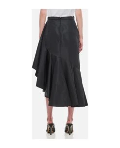 Alexander McQueen Polyfaille Rouched Midi Skirt -Italist Store 24c7fd4e9d47560c84119b9a58036127
