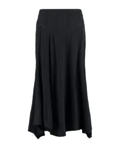 Cotton Skirt With Micro Embroideries