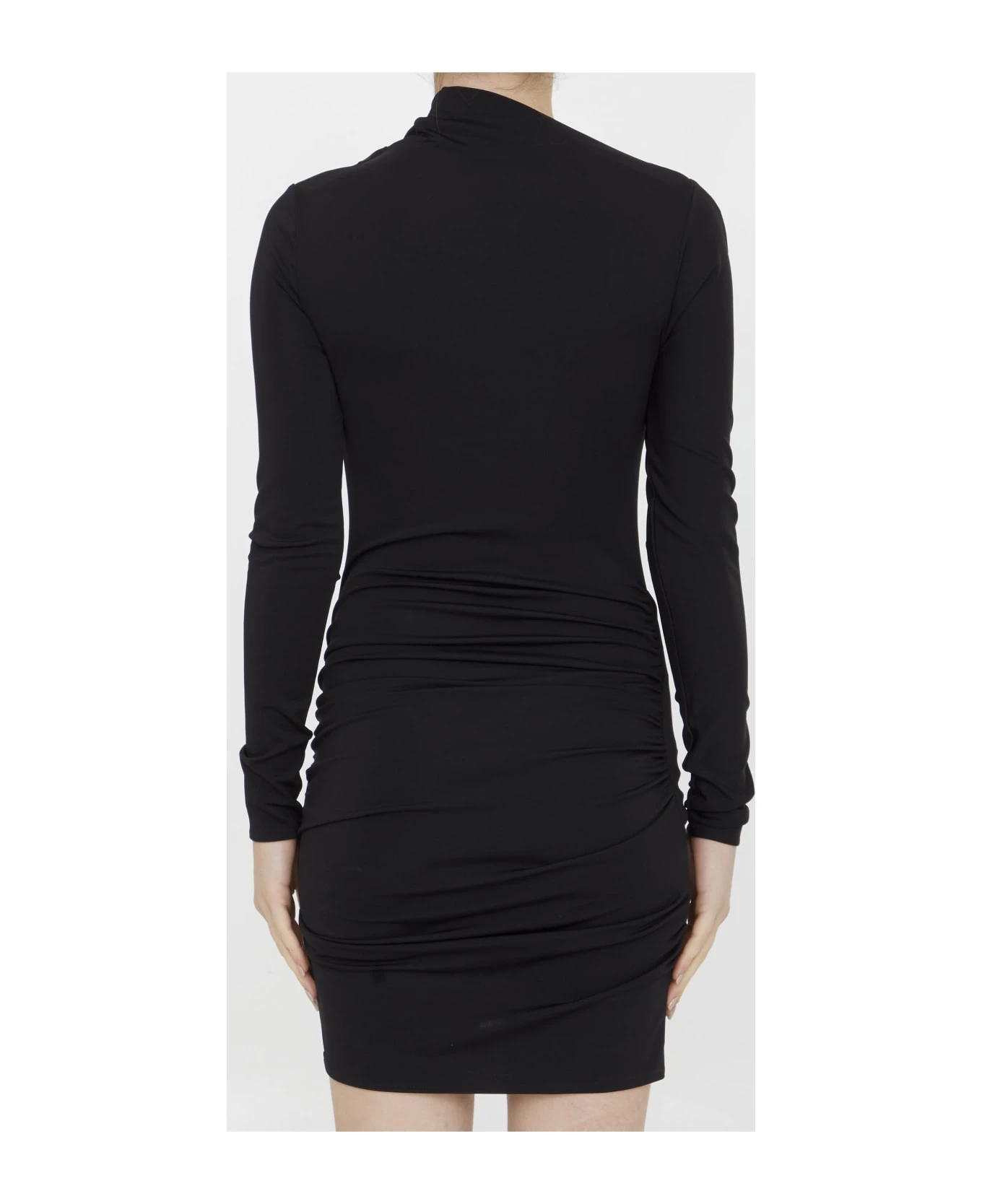 Off-White Fluid Jersey Twist Mini Dress 4 Off-White Fluid Jersey Twist Mini Dress - Image 4