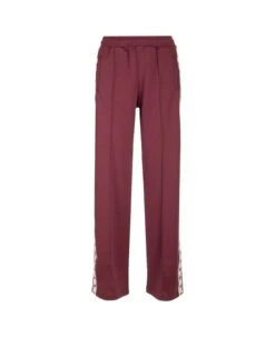 Golden Goose Burgundy Joggers With Stars