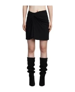 Natacha Skirt In Black Viscose