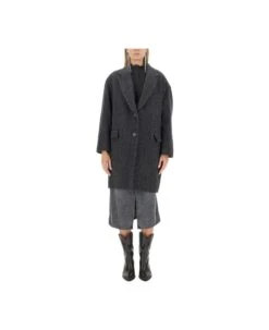 Single-breasted Long-sleeved Coat