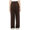 Golden Goose Coffee-coloured Palazzo Trousers With Pleats