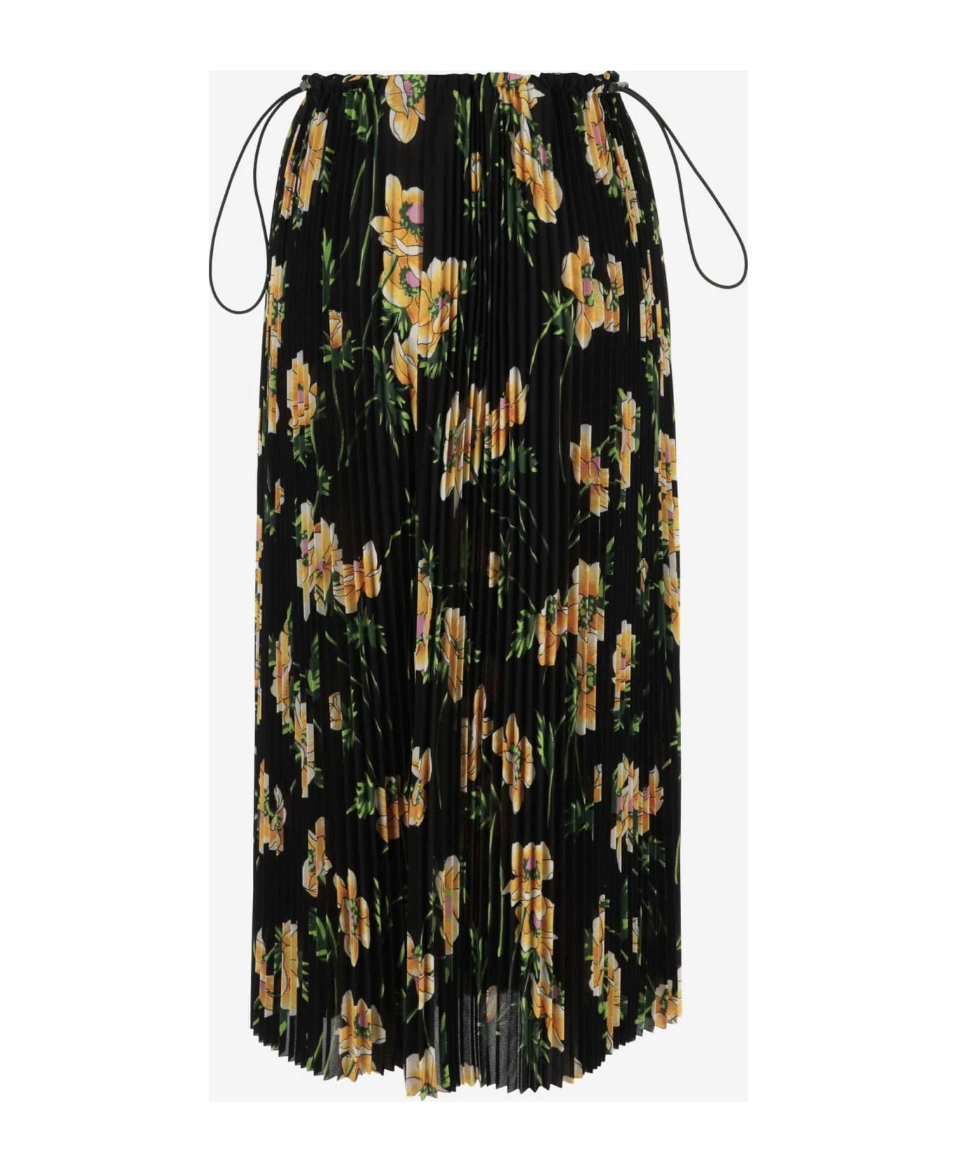 Balenciaga Pleated Skirt With Floral Pattern 2 Balenciaga Pleated Skirt With Floral Pattern - Image 2