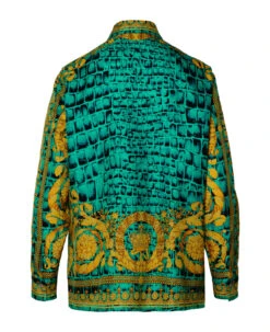 Versace 'baroccodile' Multicolored Silk Shirt -Italist Store 2a420ce5b4230a55242f273128f1596b