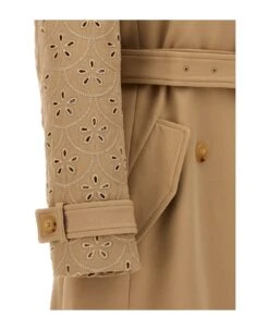 Chloé Embroidered Hooded Trench Coat 9 Chloé Embroidered Hooded Trench Coat -Italist Store 2c264c30fea552120b2ca177f663a7dd