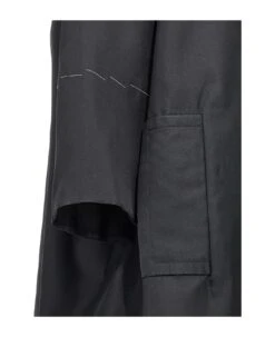 Maison Margiela Contrast Stitching Silk Coat -Italist Store 2c7c4c1ffd63ee3218e843ab77c9fa89