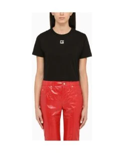 Gucci Black Cotton Crew-neck T-shirt