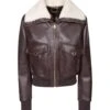 Dolce & Gabbana Faux Leather And Sheepskin Jacket