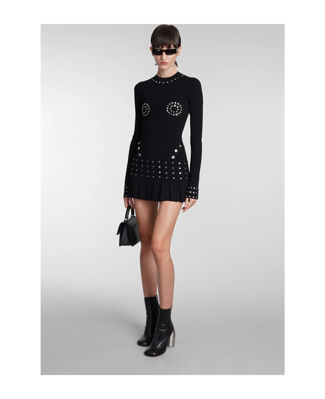 Off-White Dress In Black Viscose 2 Off-White Dress In Black Viscose - Image 2